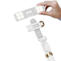 Selfie stick LED RING tripod + remote control white SSTR-20