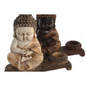 Decorative Figure DKD Home Decor Red Beige Buddha Resin Oriental (22 x 8,2 x 23 cm) (4 Units)