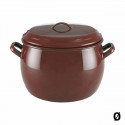 Casserole with Lid Quid Classic Brown Enamelled Steel (20 cm)