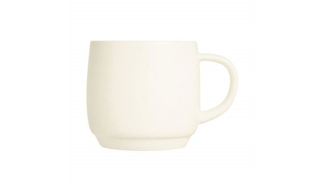 Set of Mugs Arcoroc Intentity Baril Beige Glass 6 Units (190 ml)