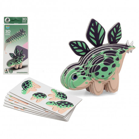 3D Puzle Dino Zaļš 18 x 8 cm