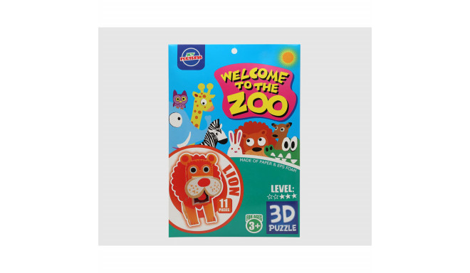 3D Pusle Zoo 27 x 18 cm 11 Tükid, osad Lõvi