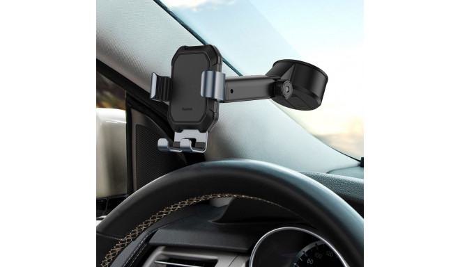 BASEUS gravity car holder for windshield / center console SUYL-TK01 black