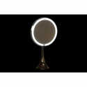 Magnifying Mirror with LED DKD Home Decor Silver Metal (20 x 11 x 37 cm)