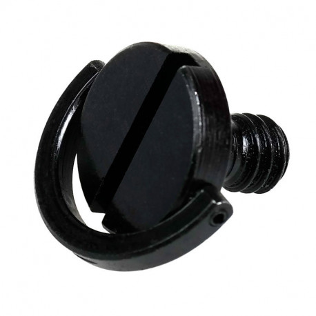 Caruba screw 1/4" D-Ring, black