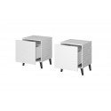 Cama Bedside table NOVA 44x40x52 white matt