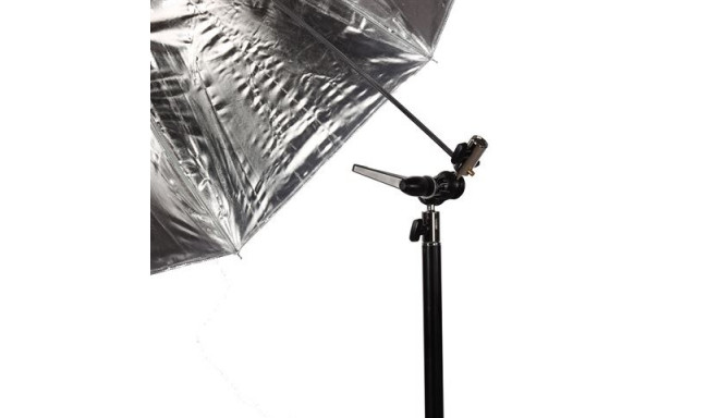 Falcon Eyes Umbrella Set Silver/White 80 cm incl. tripod and bracket