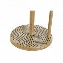 Kitchen Paper holder DKD Home Decor Natural Black Bamboo (16.5 x 16.5 x 35 cm)