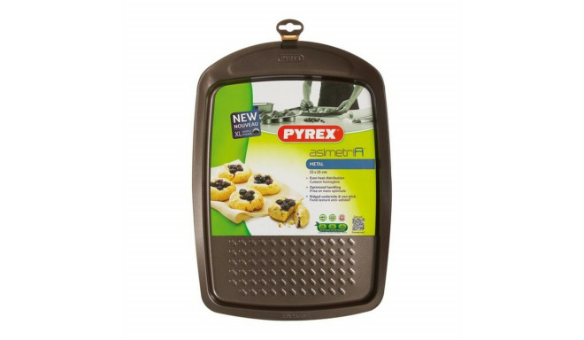 Baking tray Pyrex Asimetria Galvanised Steel (33 x 25 cm)
