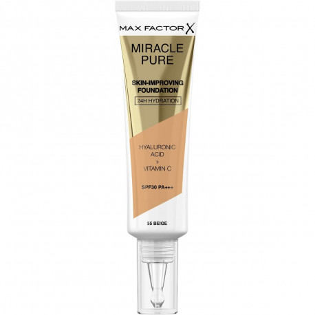 Vedel meigipõhi Max Factor Miracle Pure 55-beige SPF 30 (30 ml)