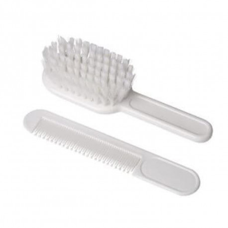 EUROSTIL BEBE CEPILLO SUAVE BLANCO 1UN + PEINE 1U.