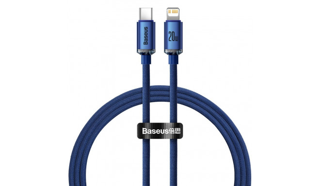 Baseus cable Crystal Shine USB-C - Lightning 1,2 m 20W blue