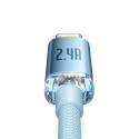 Baseus cable Crystal Shine USB - Lightning 1,2 m 2,4A sky blue