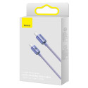 Baseus cable Crystal Shine USB-C - USB-C 1,2 m 100W purple
