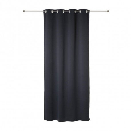 Curtain Atmosphera Dark grey Grey 260 x 140 cm