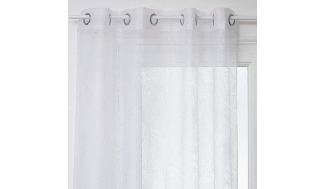 Curtain Atmosphera Tropical Polyester White (140 x 240 cm)