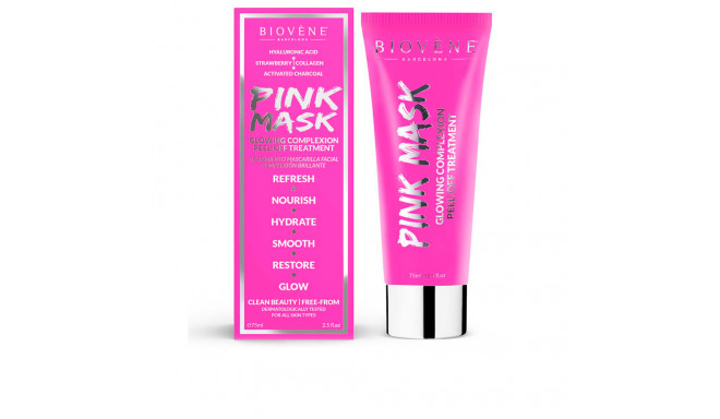 BIOVÈNE PINK MASK glowing complexion peel-off treatment 75 ml