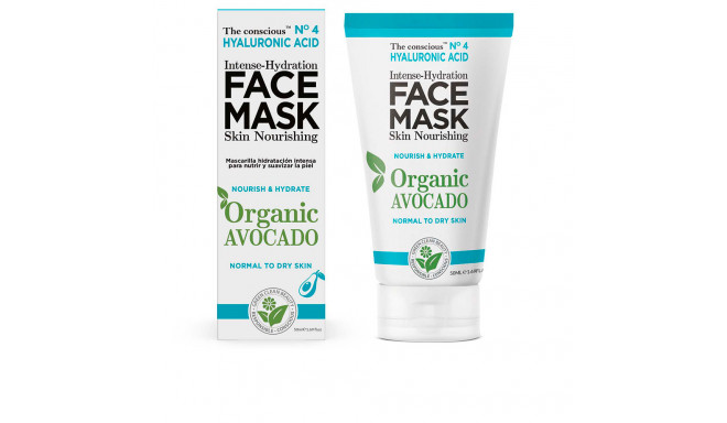 THE CONSCIOUS™ HYALURONIC ACID intense-hydration face mask organic avocado 50 ml