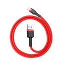 Baseus Cafule Cable Durable Nylon Braided Wire USB | Lightning QC3.0 2.4A 0,5M red (CALKLF-A09)