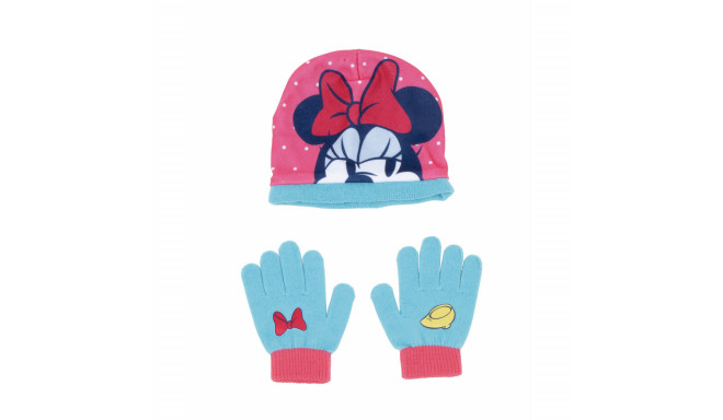 Hat & Gloves Minnie Mouse Lucky Pink