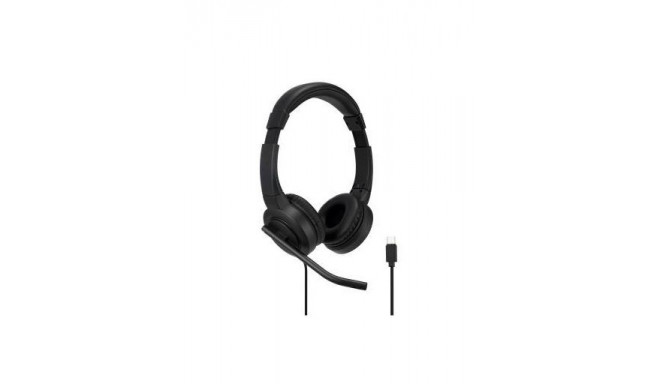 Kõrvaklapid+mikrofon Kensington K83450WW H1000 USB-C On-Ear Headset, must, helikontroll kaablilt, ka
