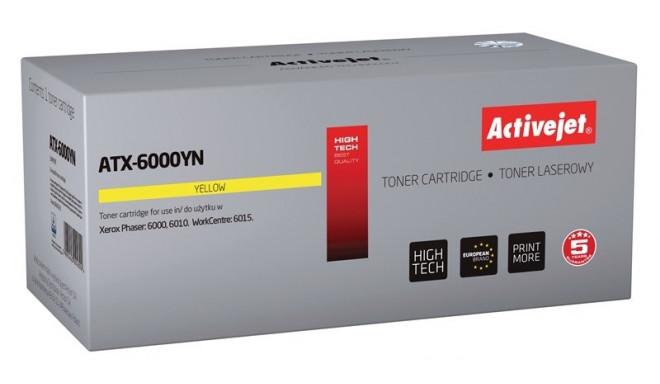 Activejet ATX-6000YN tooner (asendus Xerox 106R01633; Supreme; 1000 lehte; kollane)