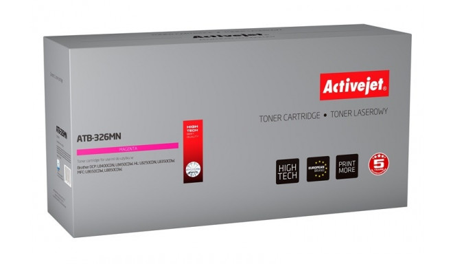 Activejet ATB-326MN Toner (replacement for Brother TN-326M; Supreme; 3500 pages; Magenta)