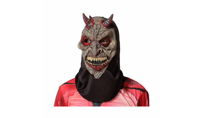 Mask Halloween Male Demon Brown