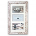 Zep Photo Frame V23106 Nelson 6 3Q White Wash for 3 Photos