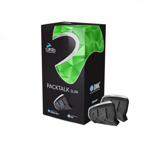 Cardo PACKTALK SLIM DUO motorcycle intercom 2 channels 1200 m Black