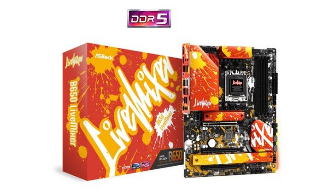 Asrock B650 LiveMixer AMD B650 Socket AM5 ATX