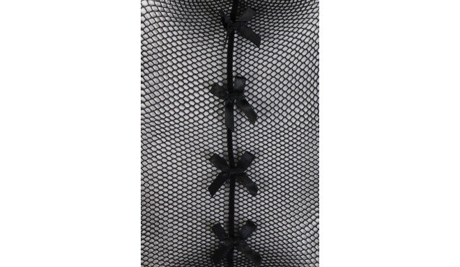 SOKISAHTEL GLAMOUR musta värvi lipsudega võrksukkpüksid 442