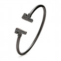 Bracelet Folli Follie F Sterling silver (Ø 58 mm) (Black)