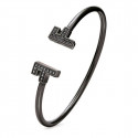 Bracelet Folli Follie F Sterling silver (Ø 58 mm) (Black)