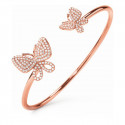 Bracelet Folli Follie Butterflies Sterling silver (Ø 55 mm) (Silver)