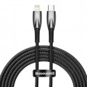 Kabel Baseus Glimmer Series s rychlým nabíjením USB-C - Lightning 480Mb/s PD 20W 2m černý
