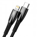 Kabel Baseus Glimmer Series s rychlým nabíjením USB-C - Lightning 480Mb/s PD 20W 2m černý