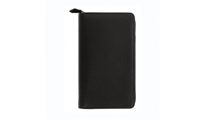 Filofax - Saffiano Personal compact Zip Black (must), lukuga