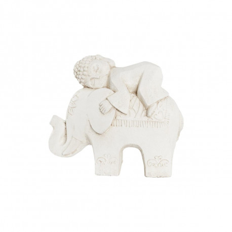 Dekoratīvās figūriņas DKD Home Decor Balts Zilonis Austrumniecisks 44 x 22 x 40 cm