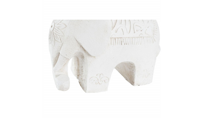 Decorative Figure DKD Home Decor Aged finish Elephant White Oriental Magnesium (40 x 23 x 56 cm)