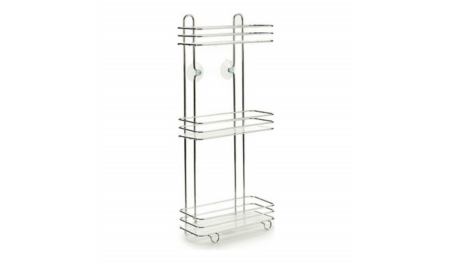 Bathroom Shelves Berilo 55441 Transparent Silver 26 x 59,5 x 13,5 cm 13,5 x 59,5 x 26 cm