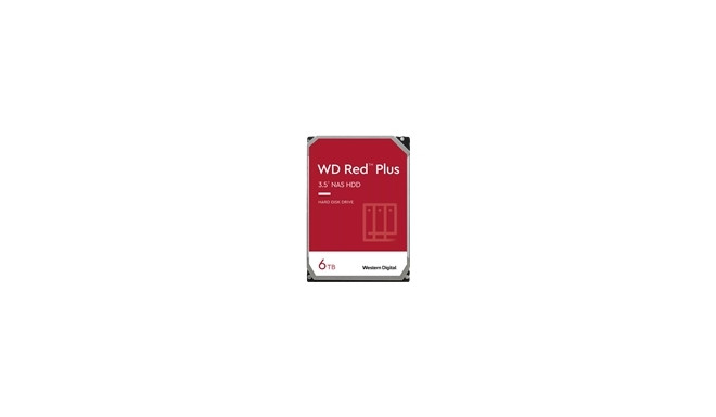 WD Red Plus 6TB SATA 6Gb/s 3.5inch 258MB cache internal HDD Bulk