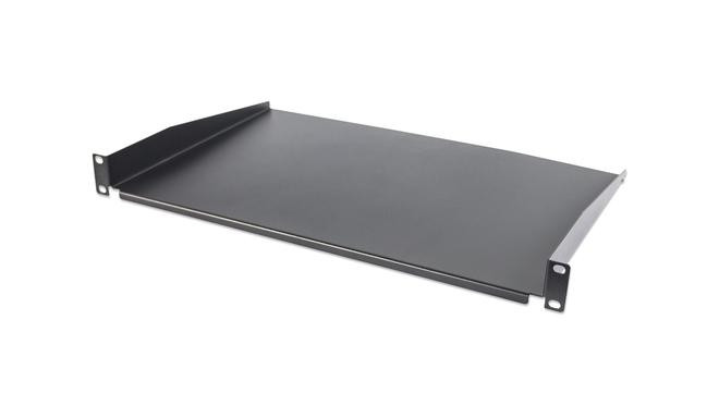 Intellinet 19" Cantilever Shelf, 1U, Shelf Depth 300mm, Non-Vented, Max 25kg, Black, Three Year