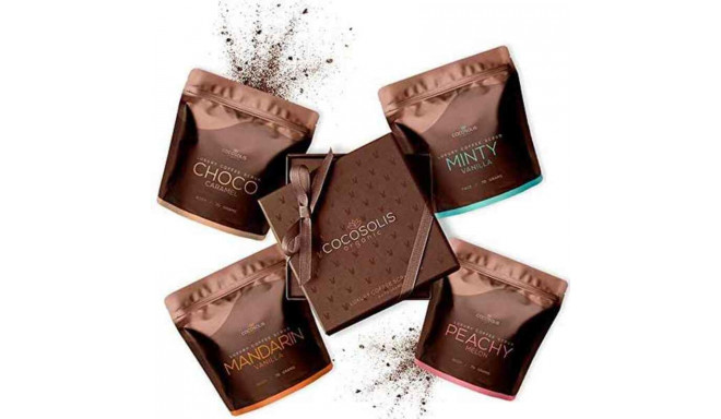 Näokoorija Cocosolis Luxury Coffee Scrub Box 4 Tükid, osad
