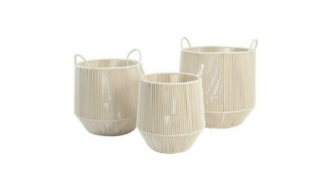 Grozs DKD Home Decor Bēšs Metāls 38 x 38 x 45 cm 3 Daudzums