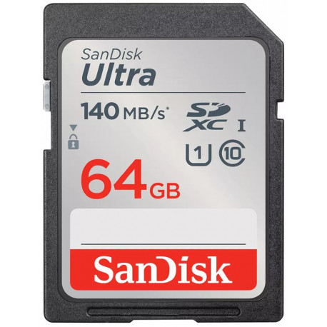 Sandisk memory card SDXC 64GB Ultra 140MB/s UHS-I