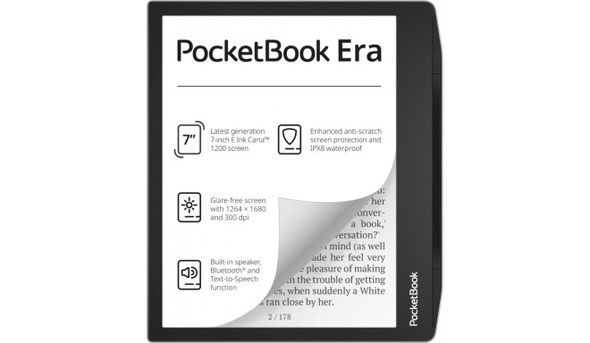 PocketBook e-reader Era 7" 16GB, black/stardust silver
