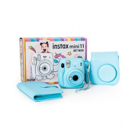 Instax mini 11 big set (camera, album, cover) blue