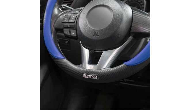 Steering Wheel Cover Sparco SPCS128AZ Ø 37-38 cm Blue