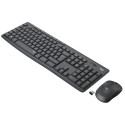 Logitech MK295 Silent Wireless Combo, wireless keyboard with mouse, black